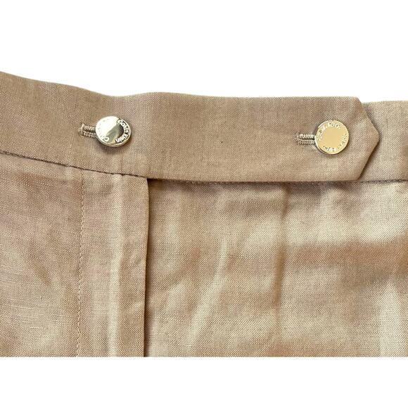 Calvin Klein Linen Tapered Ankle Dress Pants | Women Plus 22W, Khaki NEW $109 - Picture 6 of 11